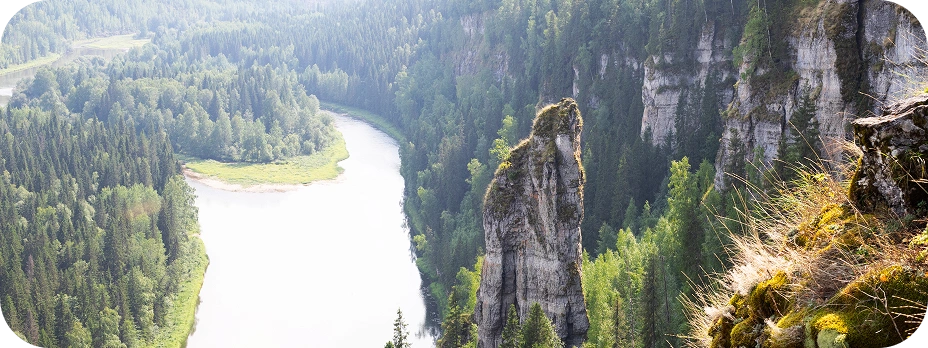 «Палец Дьявола» Усвинских столбов. Пермский край. Фото: Genitchka. Dreamstime.com