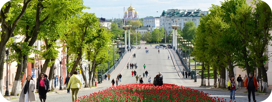 Пешеходная улица Ленина. Орёл.